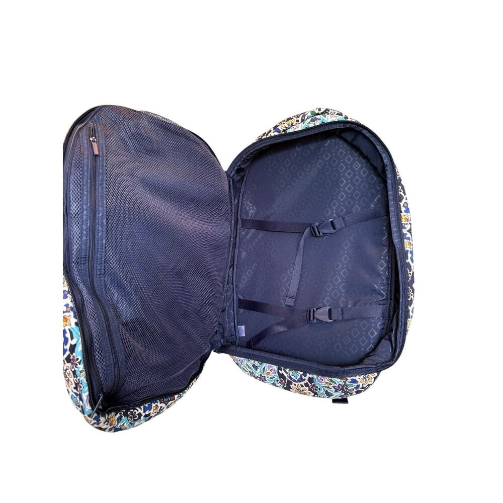 Vera Bradley Large Travel Backpack Lisbon Medallion Cool NWOT Vacation Coastal - Picture 6 of 9